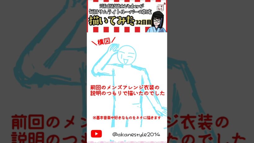 【鎧真伝サムライトルーパー】ネタ元曲に合わせてメイキング動画 32日目【毎日描いてた】