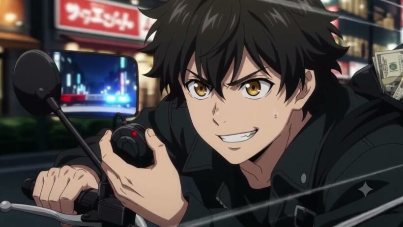 バイクで強盗、マンホールを吹き飛ばす | 真夜中ハートチューン #anime #tvanime #arisuyamabuki #shinobuuzuki #apollo #japan
