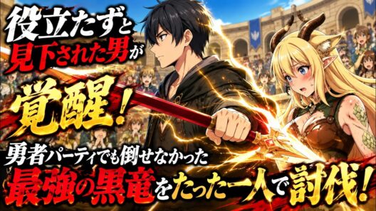 【追放系アニメ】役立たずと見下された男が覚醒！勇者パーティでも倒せなかった最強の黒竜をたった一人で討伐！