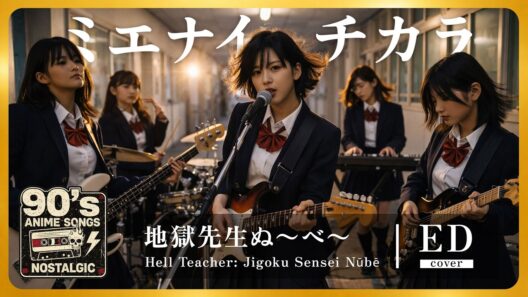 地獄先生ぬ〜べ〜 1st ED｜ミエナイチカラ（B'z）｜90年代アニソンを女子高生バンドカバー オルタナティブロックアレンジ【AI cover】